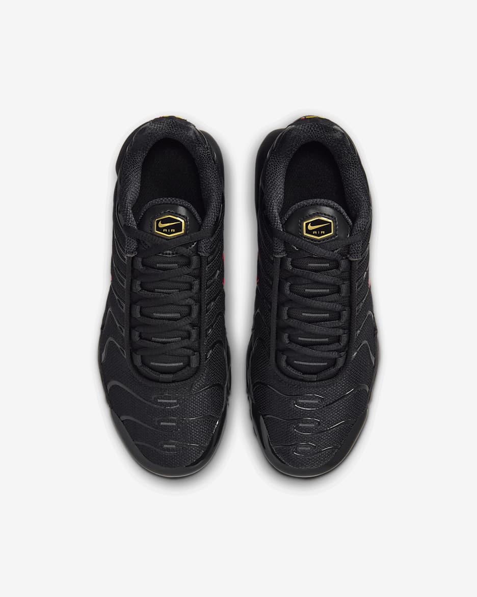 Gold air max plus kids hotsell